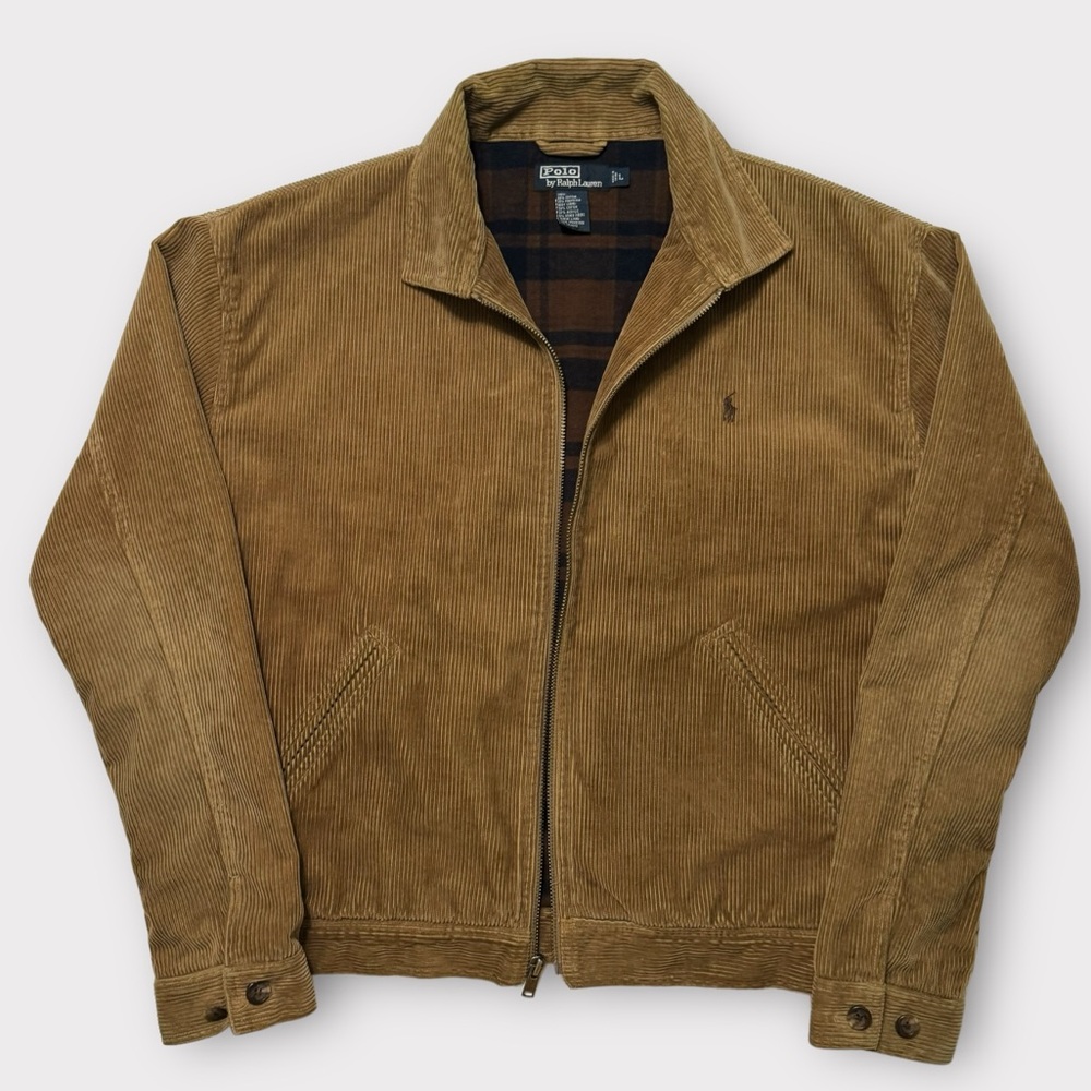 Polo Ralph Lauren Corduroy Plaid Lined Jacket